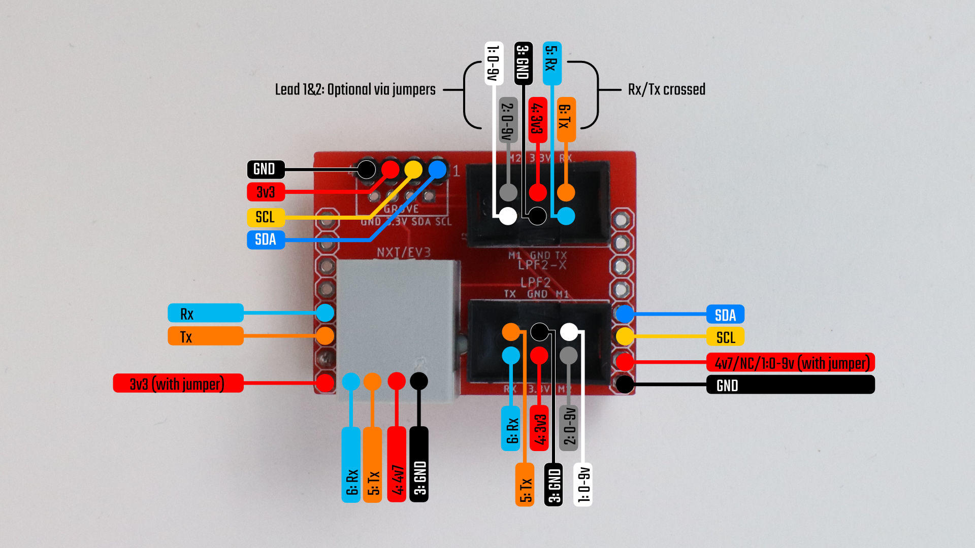 WiFi i2c board for SPIKE and Robot Inventor Uart BUNDLE